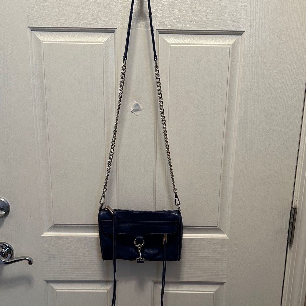 Rebecca Minkoff Blue Crossbody Bag with Chain